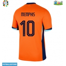 Nederland Memphis Depay #10 Hjemmedrakt EM 2024 Kortermet